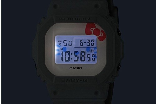 Hello Kitty Casio BABY-G BGD-565KT-7JR 50th Anniversary White Watch Japan NEW - Picture 4 of 6