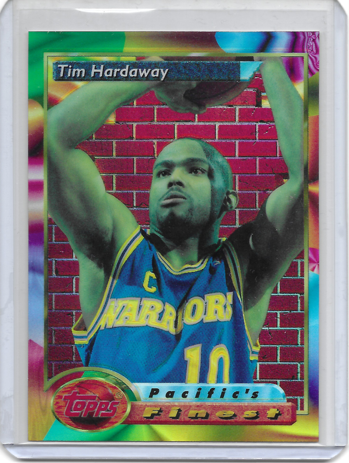 1993 Topps Finest Refractor Tim Hardaway #127 SP Golden State Warriors HOF