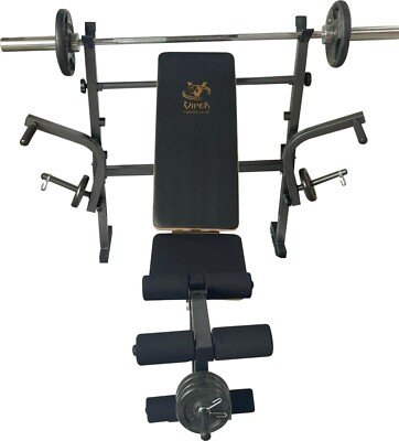 Viper Gewichtheberbank Übung klappbar Fitness Langhantelablage Fitnessstudio (nur Bank)
