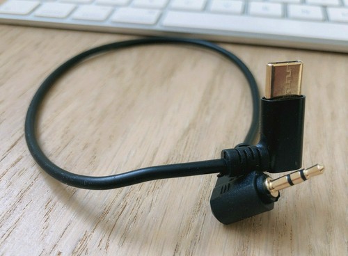 USB 3.1 Type C Angled Male to 3 Pole 2.5mm Jack Male Headphone Aux Audio Cable - Picture 10 of 11