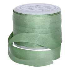 Threadart 100% Pure Silk Ribbon -7mm Nile Green - No.240 - 10 Meters