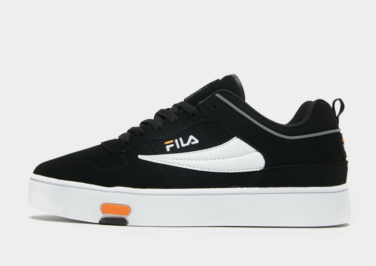 Authentic Fila V 10 Low 2 Men Size UK 6 10.5 Black White
