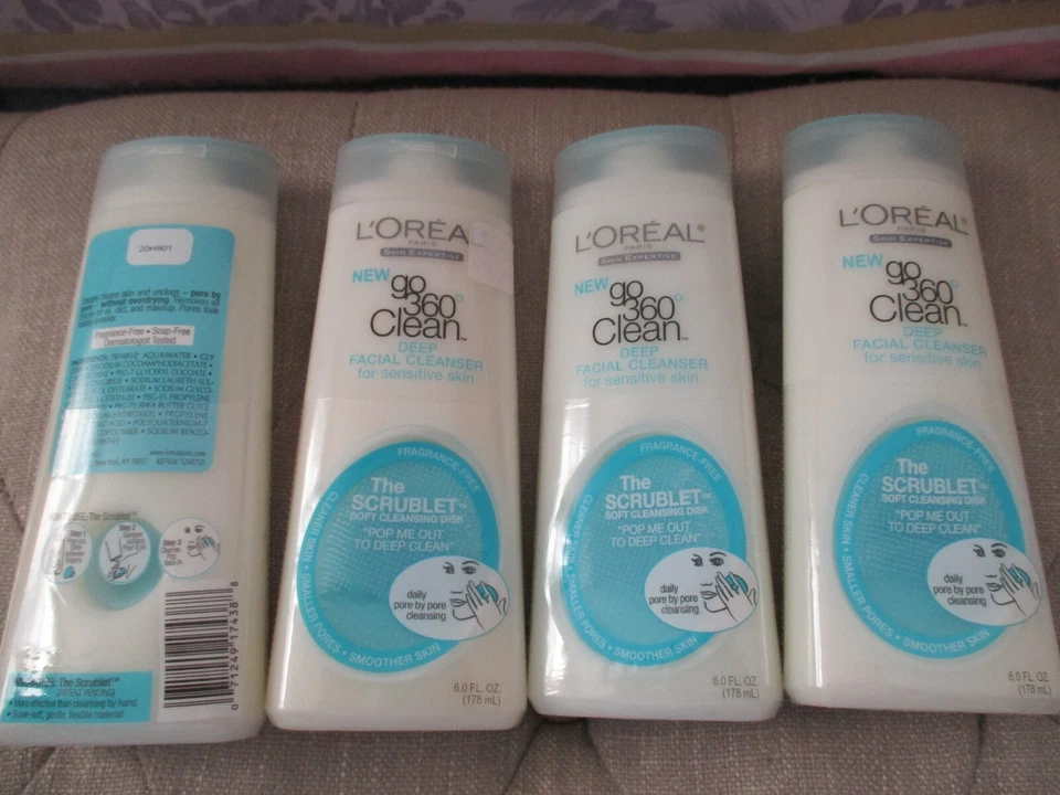 Limpiador profundo limpio 4 Loreal Go 360 para piel sensible con disco 6 oz descontinuado Foto 4 de 4