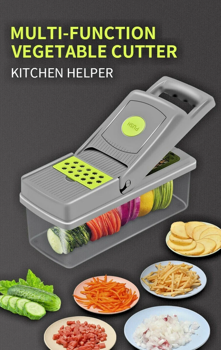 All-In-1 Vegetable Chopper, Dicer, Mandoline Slicer & Cheese Grater In