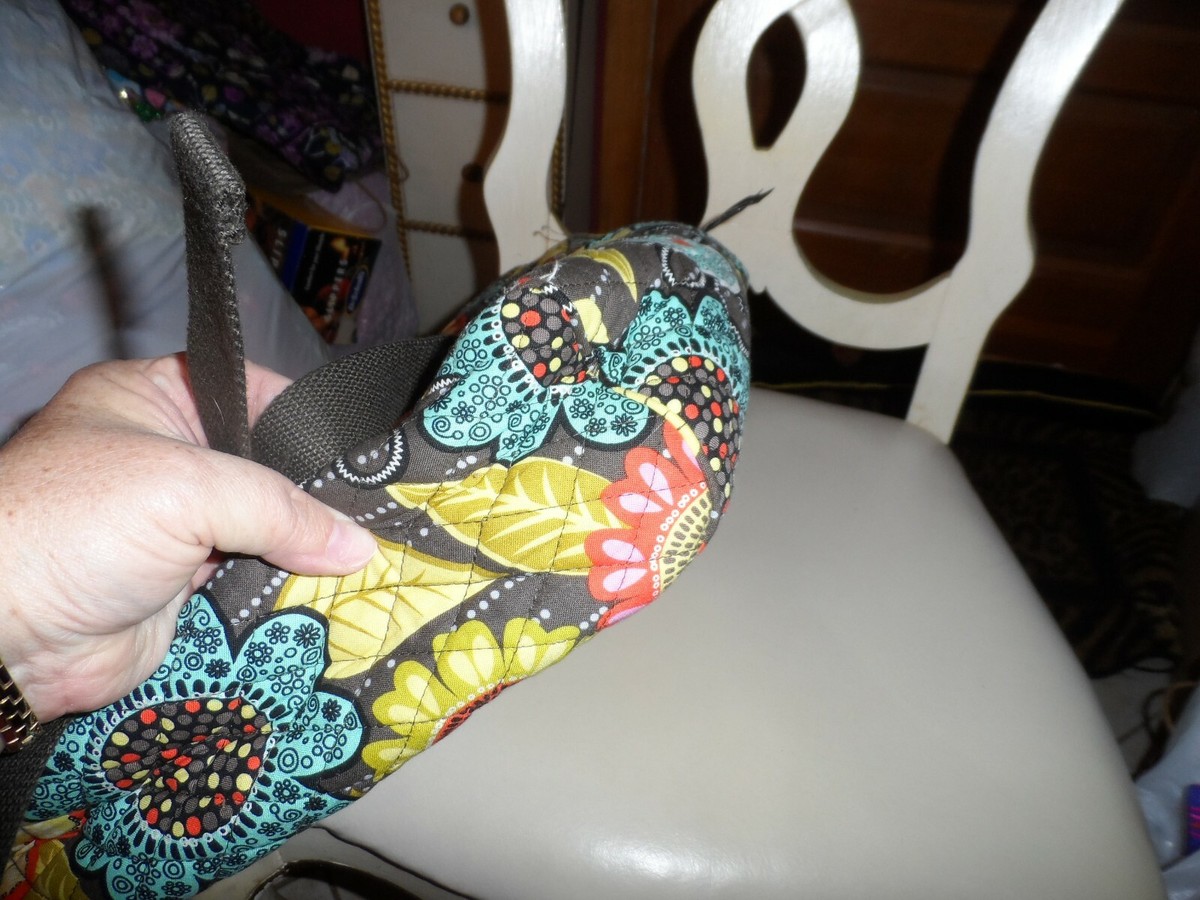 Vera Bradley Laptop backpack in Flower Shower pattern Vera Bradley Laptop backpack in Flower Shower pattern | eBay main image 2
