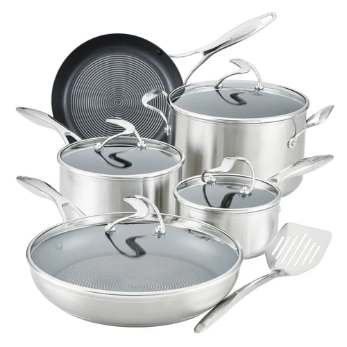 Circulon 10-Piece Hybrid Stainless Steel Cookware Set, Induction Ready - NEW