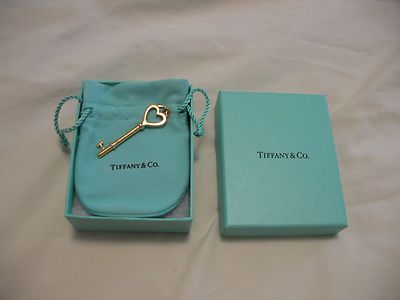 Tiffany & Co. 18k großer Gold Herz Schlüssel Anhänger Neu im Karton perfekt 100% echt Rarität
