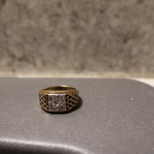 Vintage 18k Electroplated Ring