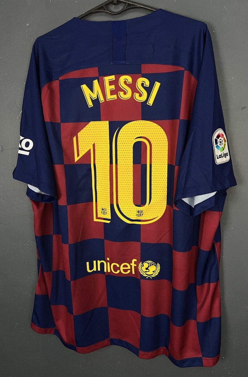 MEN'S FC BARCELONA 2019/2020 LEO MESSI FOOTBALL SOCCER SHIRT