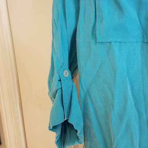 Additions by Chico Modal Blend Collared Long Sleeve Pockets Shirt Size 2 T-7 - Picture 4 of 9