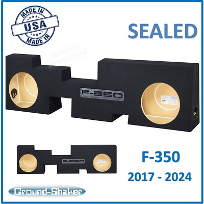 2017 - 2024 Ford F-350 Super Duty Crew-Cab Dual Sub Box Subwoofer Enclosure