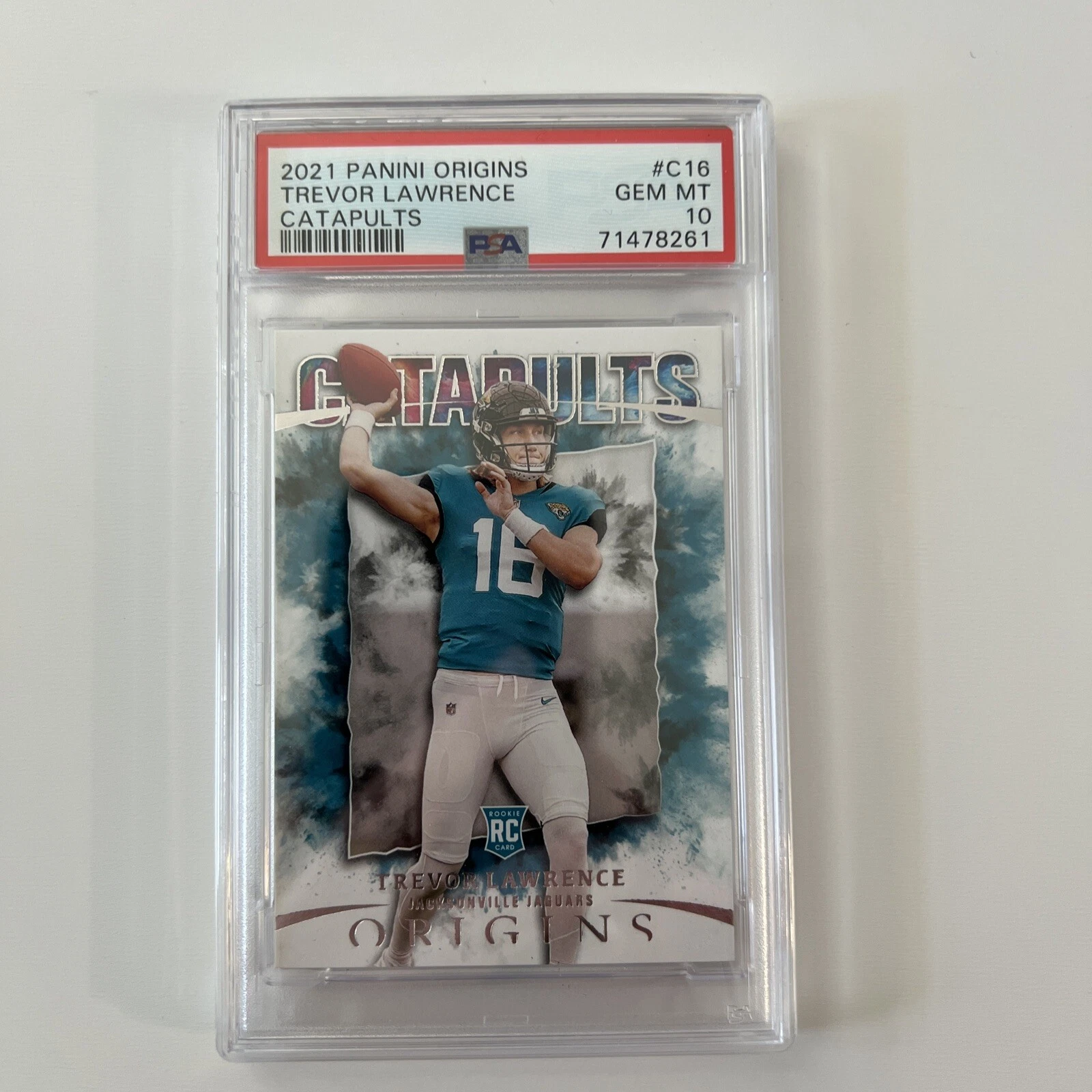 Trevor Lawrence Panini Origins Catapults #C16 Base