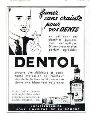 publicit Advertising AD 0223 1940 Dentol hygine bouche fumez sans crainte | eBay publicit Advertising AD 0223 1940 Dentol hygine bouche fumez sans crainte | eBay