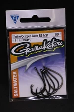 Gamakatsu Octopus Circle 4X Strong Straight Eye Inline Point Size - Size 1/0 