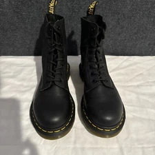 Doc Martin 1469 Black Soft Leather Boots Brand New Womens Size 7 Men’s Size 6