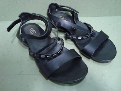 e360 Easy Spirit Escressia Black Women's Sandals