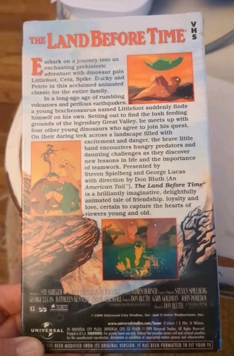 The Land before Time VHS Universal Family Feature versiegelt - Bild 6 von 8