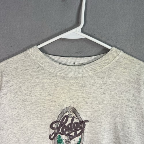 Vintage 90s The Lodge Cloudcroft New Mexico Sweatshirt Adult XL Gray Mens - Picture 7 of 14
