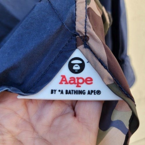 AAPE by A Bathing Ape Somewhere in the Ape Universe Jacket Blue Green Size Small - Picture 6 of 11