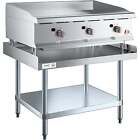 36" Thermostatic Griddle with Equipment Stand - 90,000 Btu