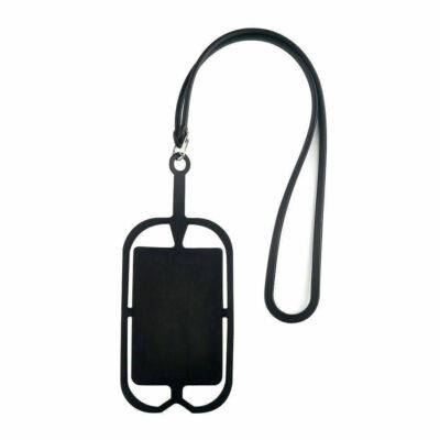 Silikon Handy Schlüsselband Halter Hülle Cover Universal Umhängeband Halskette Schlinge UK