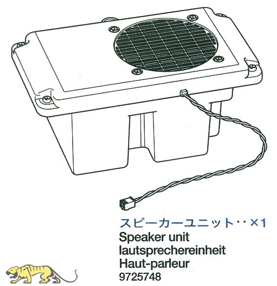 Tamiya 9725748 Lautsprechereinheit FüR Tamiya KöNigstiger (56018) - 1:16-image