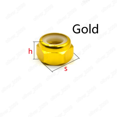 Colorful Aluminum 6061 Nylon Insert Lock Nuts Hex Nylock Nuts M2 M3 M4 M5 M6 M8