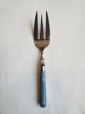 Vintage WF Washington Forge Mardi Gras Williamsburg Blue Meat Fork