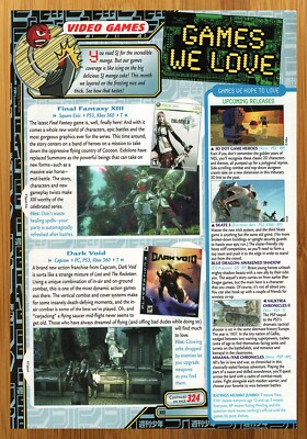 2009 Final Fantasy XIII 13/Dark Void Xbox 360 PS3 Print Ad/Poster Video Game Art