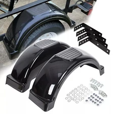 Plastic Trailer Fenders Fits Single-axle Trailers w/ 13" Diameter Wheels LH & RH