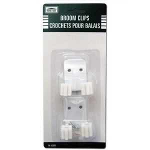 New-Broom-Clips-Mop-Hanging-Wall-Hook-Handle-Organizer-White-Kitchen-Home-2-Set