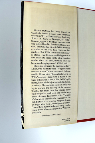 Leave A Message for Willie a Sharon McCone Mystery 1984 By Muller 1st Edition! - Foto 5 di 10