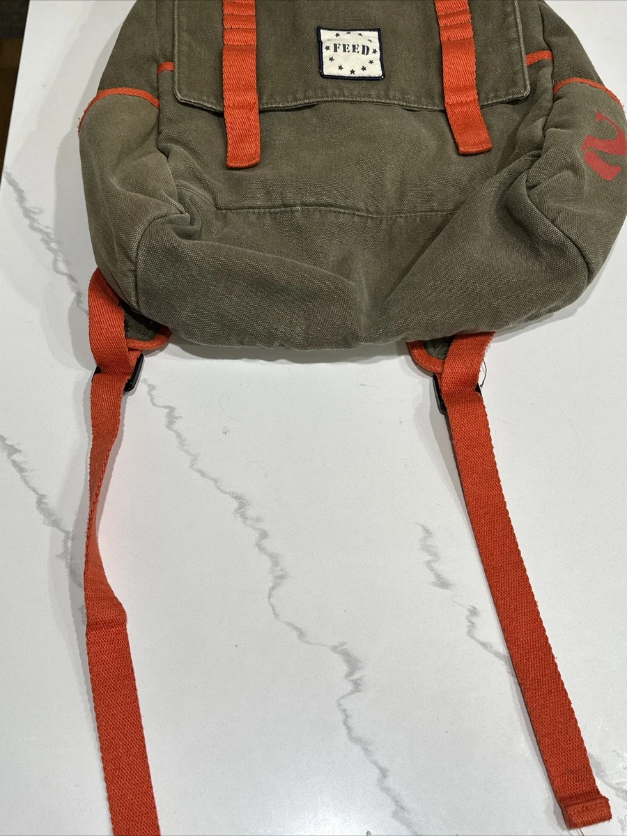 Target top canvas backpack
