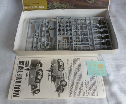 Hasegawa Mini Box 7 M4A1 Half Track 1/72 Scale Model Kit - Picture 2 of 2