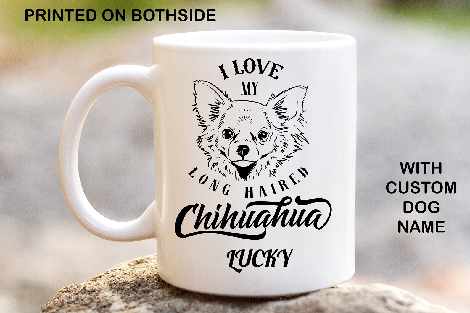 Chihuahua Personalised Dog Mug Image Printed Coffee Mug Custom Coffee Mugs