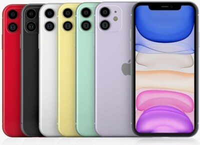 Apple iPhone 11 RED-Black-Purple-Green - 64GB (Unlocked) A2111 (CDMA + GSM)