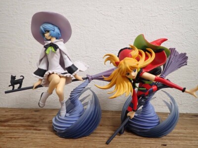 Neon Genesis Evangelion Asuka Rei Extra Sweet Witches Figure SEGA 160mm