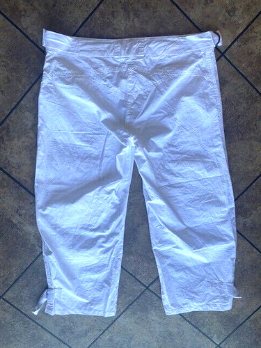 MORGAN DE TOI DAMAS BLANCO CARGO PANTALÓN CORTO JEANS TALLA 12 UK - Imagen 3 de 3