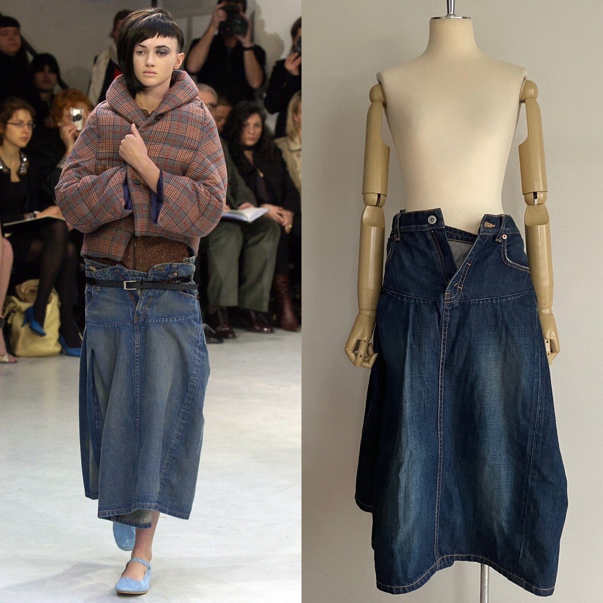 Junya Watanabe Comme des Garcons Asymmetrical Reconstructed Denim 