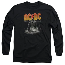 AC/DC Hells Bells Mens Long Sleeve Shirt Black Officially Licensed