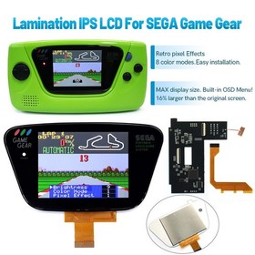 3.5" Laminated High Definition IPS LCD Kit W/Shell Case For For SEGA Game Gear
