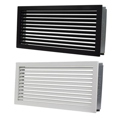 Kaltluftgitter Lüftungsgitter Ofengitter schwarz weiss Gitter Kamin Ofen CB-tec