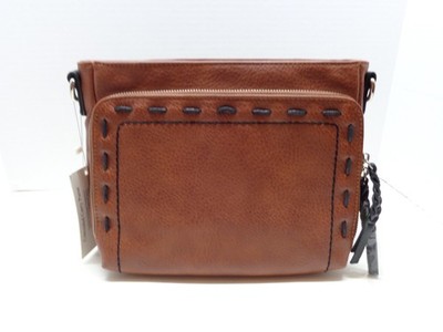 Lady Conceal Carry Faux Leather Skyler Crossbody Purse Mahogany, New with Tags