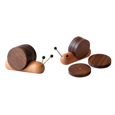 5 Stück Untersetzer Tasse Matte Bar Dekoration Schneckenform Praktisch Multifunktion 5