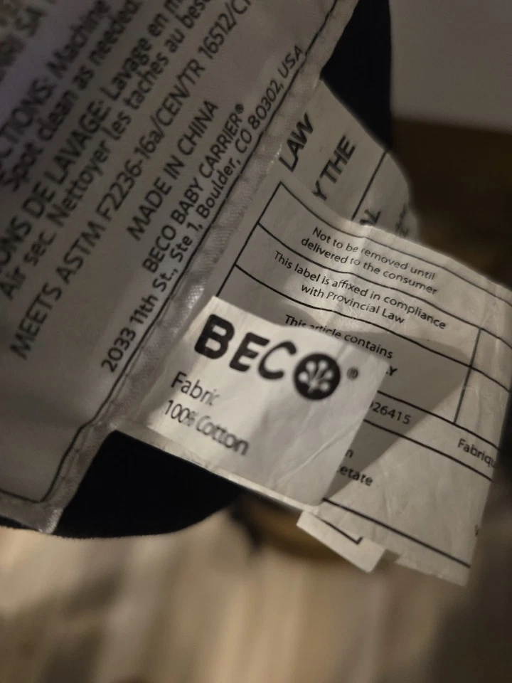 Porta-bebês Beco Gemini preto recém-nascido para bebê ergonômico frontal - Imagem 4 de 4