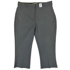 Abercrombie Fitch Grey Cropped Dress Pants Size 29 6R Heathered Trousers