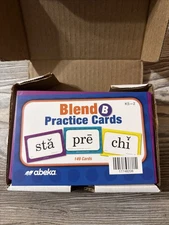 Abeka Blend B Practice Cards – Grades K5-2 – Phonics Flashcards – Complete Set