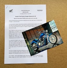 Honda VT1300CX 'First Factory Chopper' Press Photograph + Press Release