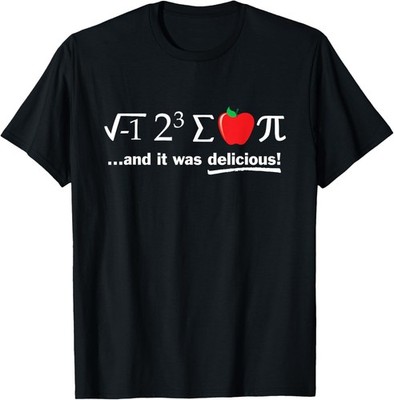 Pi Day Eight Sum Apple Delicious Funny Math Pun Love Unisex T-Shirt