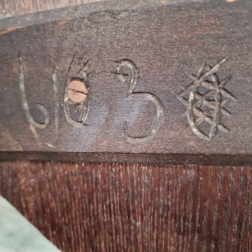 Antique Carved Oak Nonagonal Table – Arts & Crafts Side Lamp Table Liberty & Co - Picture 17 of 24